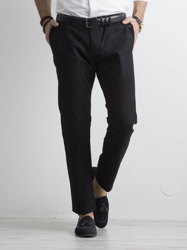 Black men's pants regular