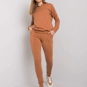 Light brown sweatshirt set with sweatshirt and pants Cristine