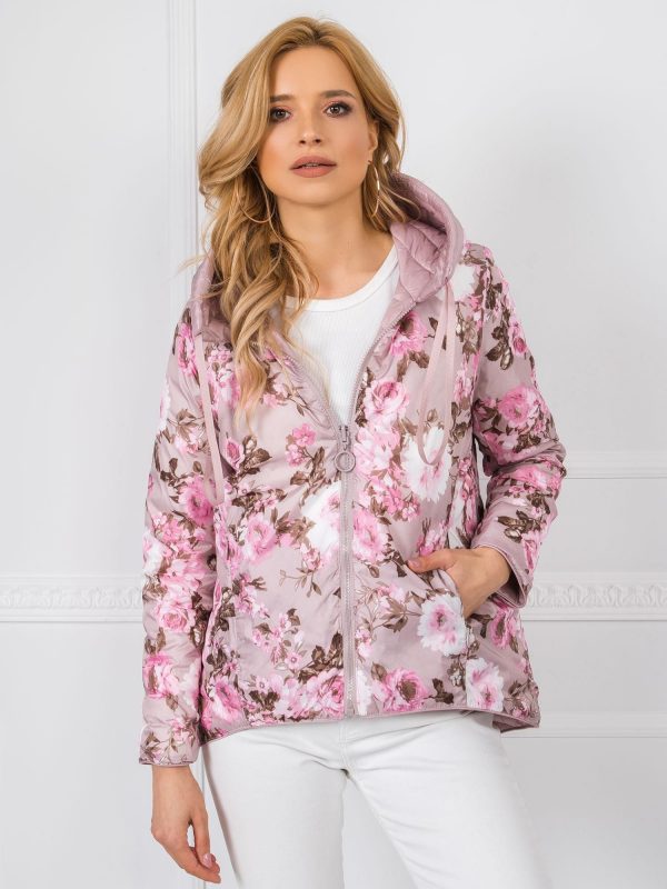 Dirty pink double-sided jacket Elodie