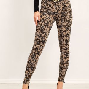 RUE PARIS Brown and black Gimmie pants