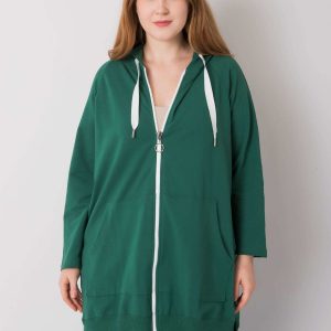 Dark Green Plus Size Sweatshirt Idrissa