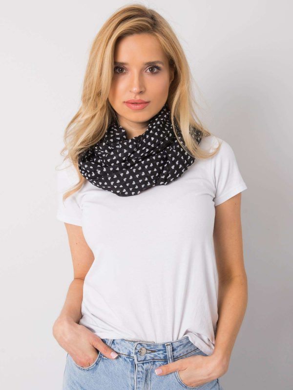 Black heart scarf