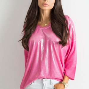 Pink blouse with soft gloss