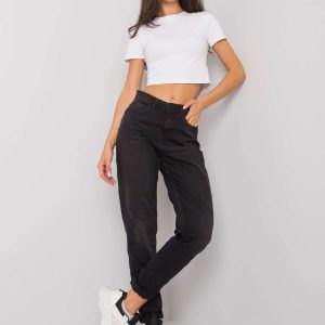 Black mom jeans pants Davia SUBLEVEL