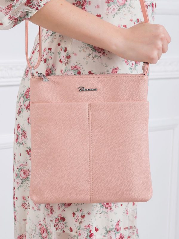 Pale Pink Eco Leather Handbag