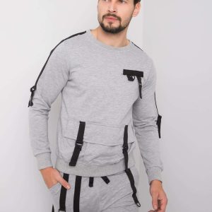 Quinn Men's Grey Sweatshirt Set