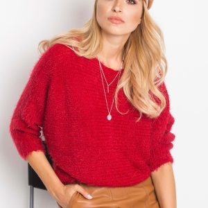 RUE PARIS Red Sweater Delight