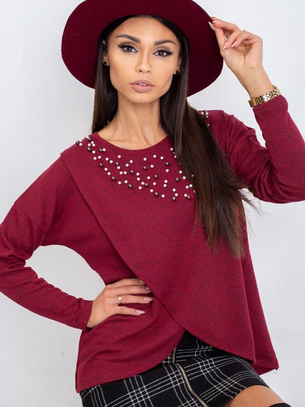 Burgundy blouse Princess