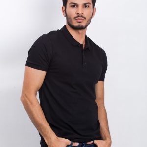 Black Men's Polo Shirt Numerous