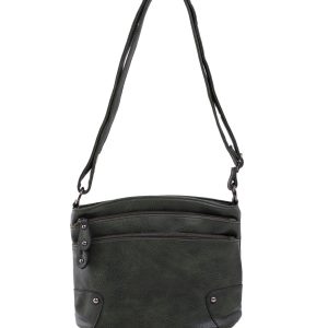 Green eco leather handbag