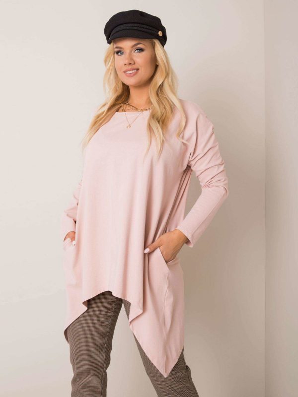 Dirty pink plus size blouse Elisa RUE PARIS