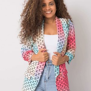 Midori blue and pink blazer