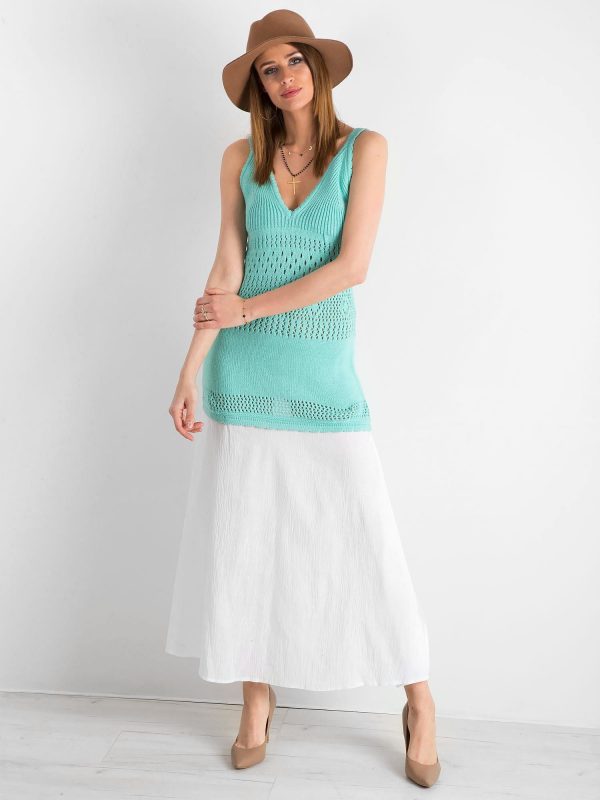 BY O LA LA Mint knit maxi dress