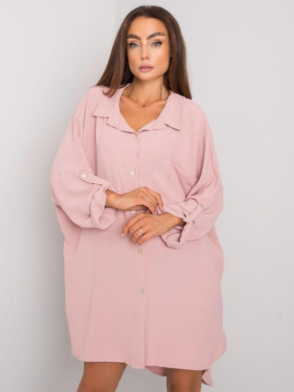 Dirty pink oversized dress Elaria