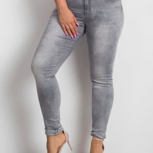 Gray plus size jeans Clearly