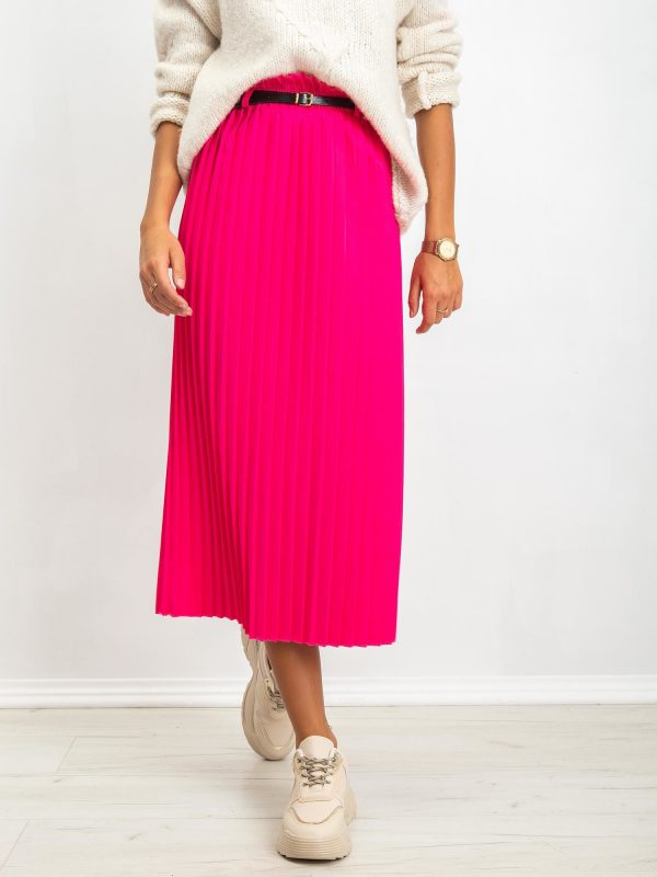 RUE PARIS Tammy Fuchsia skirt