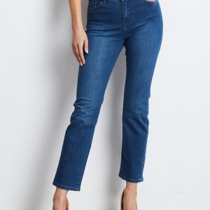 Dark Blue Straight Jeans