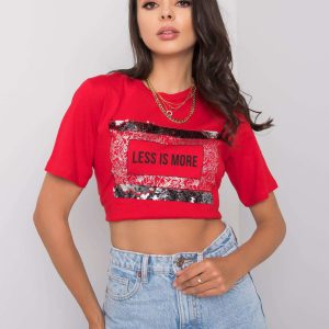 Red t-shirt with Nikki inscription