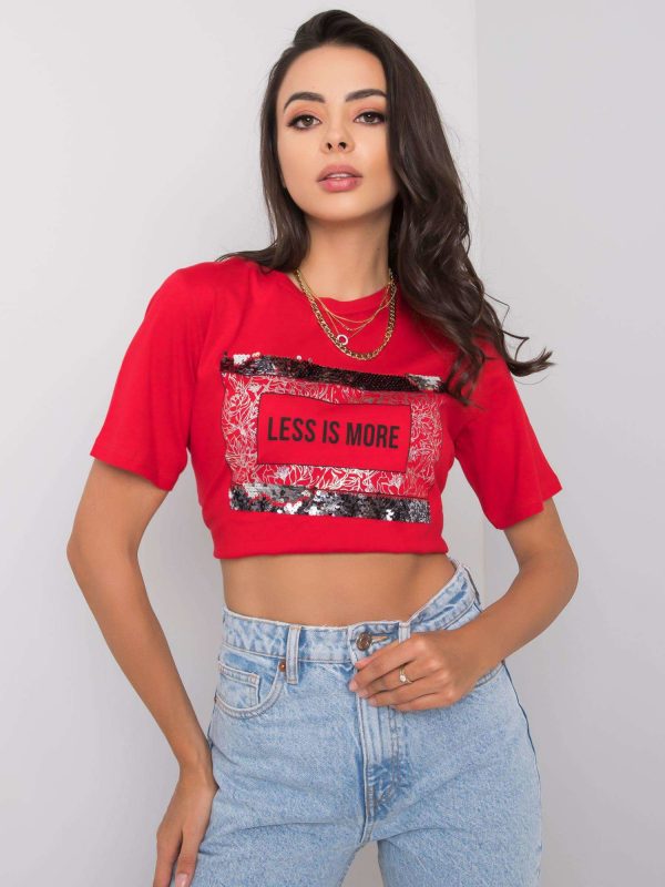 Red t-shirt with Nikki inscription