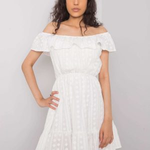 White Embroidered Sefika Dress