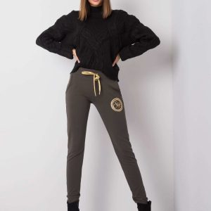 Dark khaki sweatpants Stylish