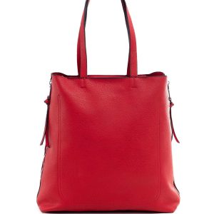 Red eco leather bag