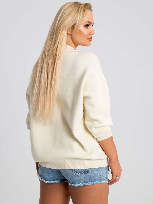 Ecru sweater plus size Rebel