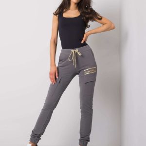 Dark grey sweatpants with Althea pockets