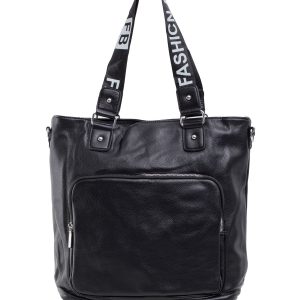 Black Large Bag with Pocket