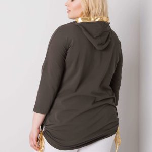 Dark khaki blouse Antonia