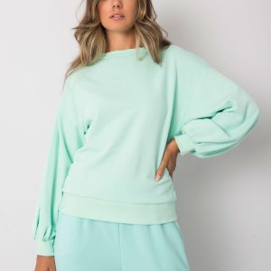 Natalee's mint back cutout sweatshirt