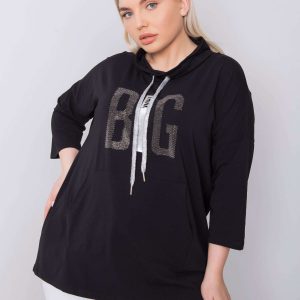 Black blouse plus size Iselin