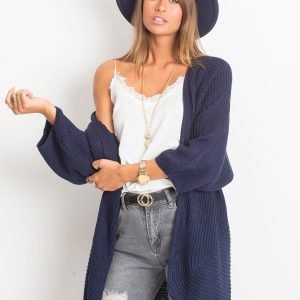 RUE PARIS Navy Blue Spotlight Sweater