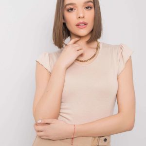 Lottie RUE PARIS light beige blouse