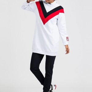 TOMMY LIFE Long sweatshirt white