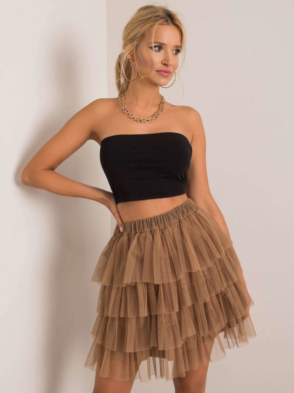 Camel tulle skirt Suerta OCH BELLA