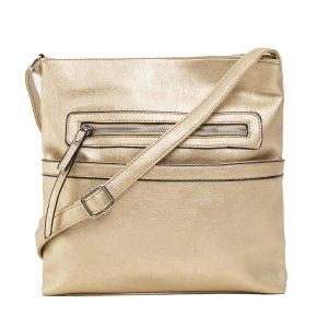 Gold shoulder bag