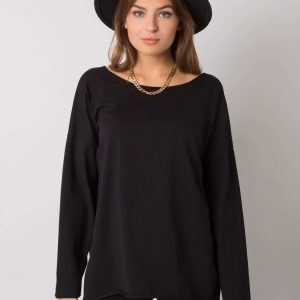 Leyah Black Long Sleeve Blouse