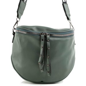 Green Grey Eco Leather Handbag