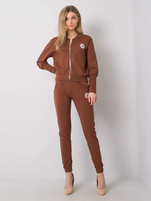 Brown sweatsuit set Venice