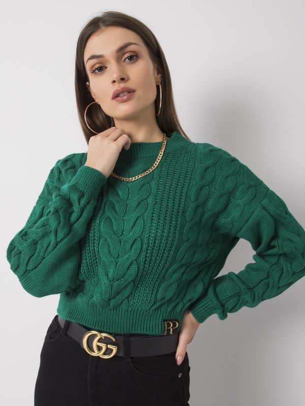 Dark green sweater Elena RUE PARIS