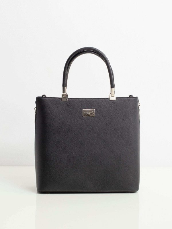 Black saffiano bag