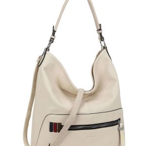 Beige bag with zipper pocket LUIGISANTO