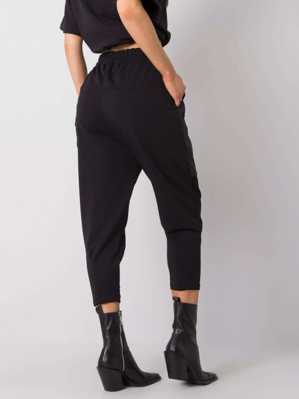 Augusta RUE PARIS black sweatpants