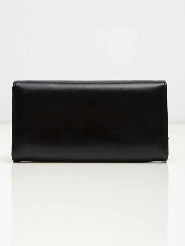 Black Leather Ladies Wallet