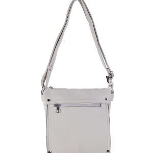 Grey Women's Shoulder Bag With Adjustable Strap