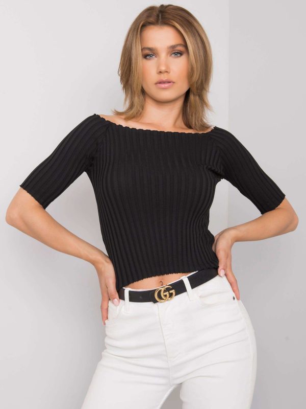 Denali black casual blouse