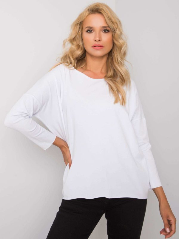 White Carlee Cotton Blouse