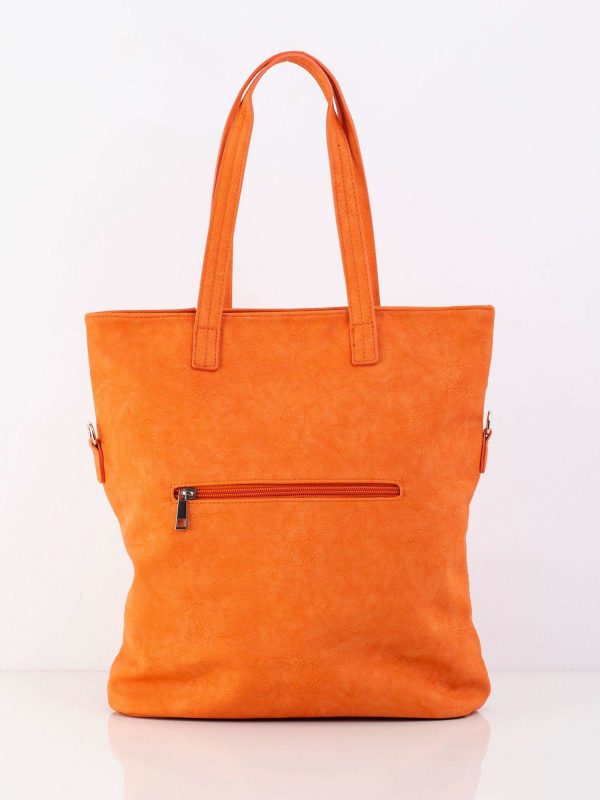 Orange Urban Bag with studs