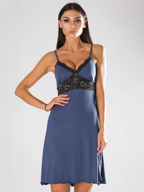 Dark Blue Camilla Nightgown